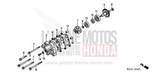 POMPE A EAU CR250R4 de 2004